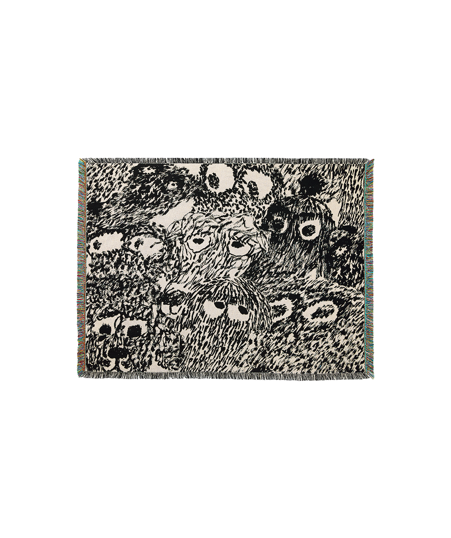 [WWF X SAY TOUCHÉ] Woven Blanket by Nicolas Jullien (Black)