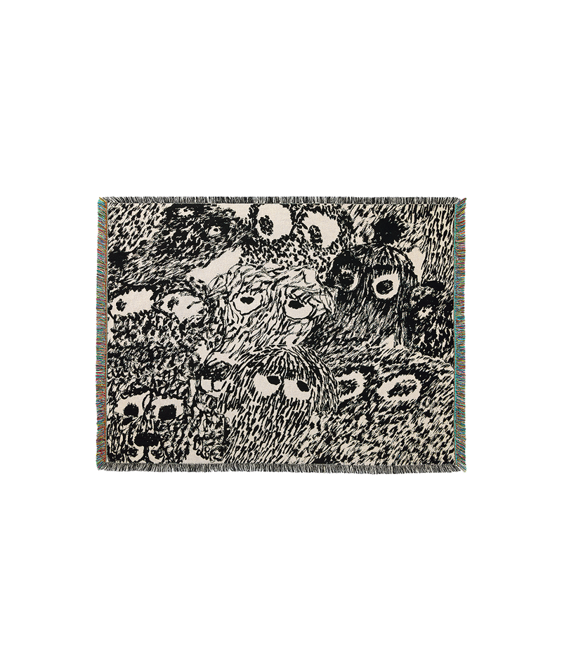 [WWF X SAY TOUCHÉ] Woven Blanket by Nicolas Jullien (Black)