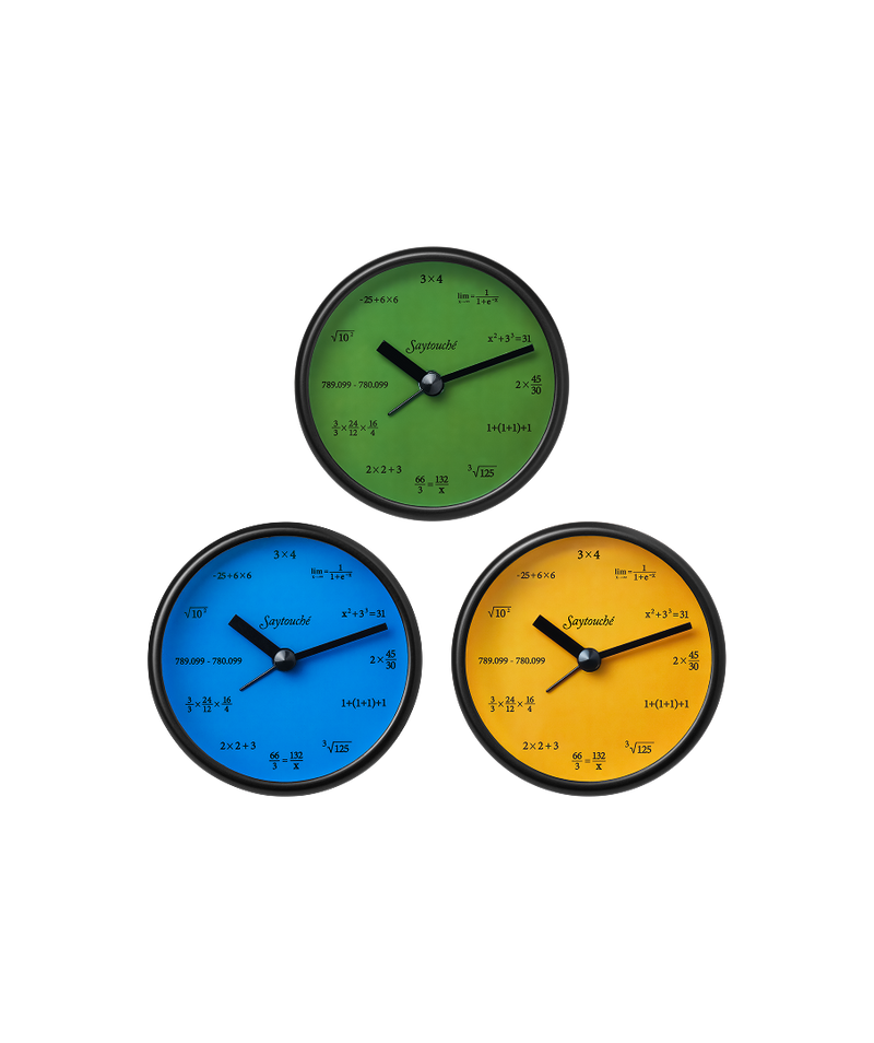 Quiz Table Clock Yellow