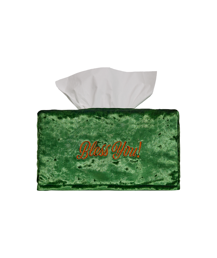 Velvet Tissue Case Green