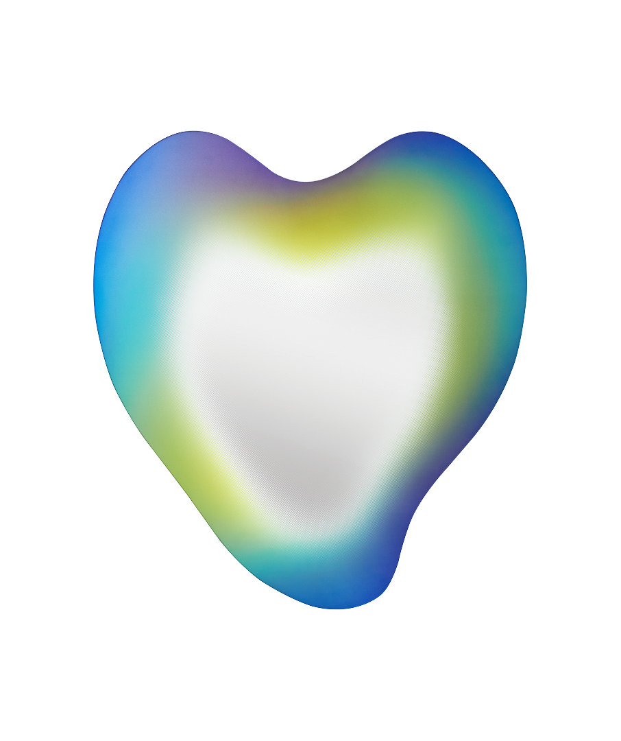 Liquified Gradient Mirror Blue