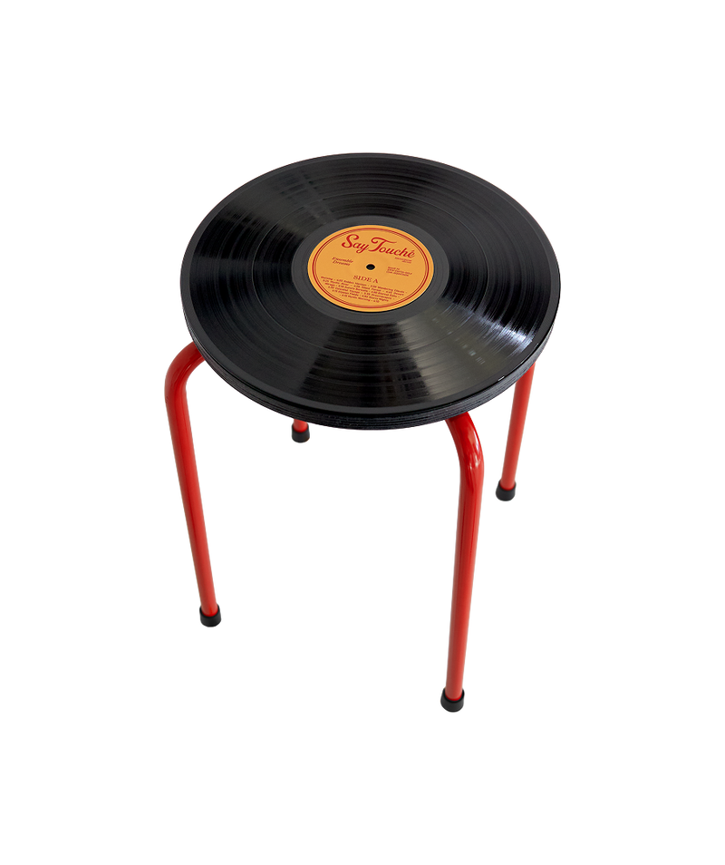Vinyl Stool Red