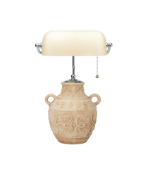 Terracotta Banker’s Lamp
