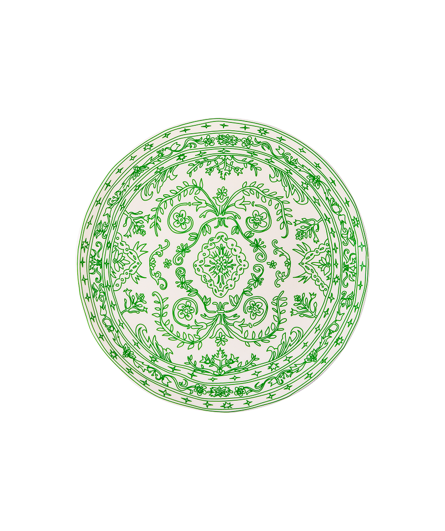 Doodle Persian Plate Ivory