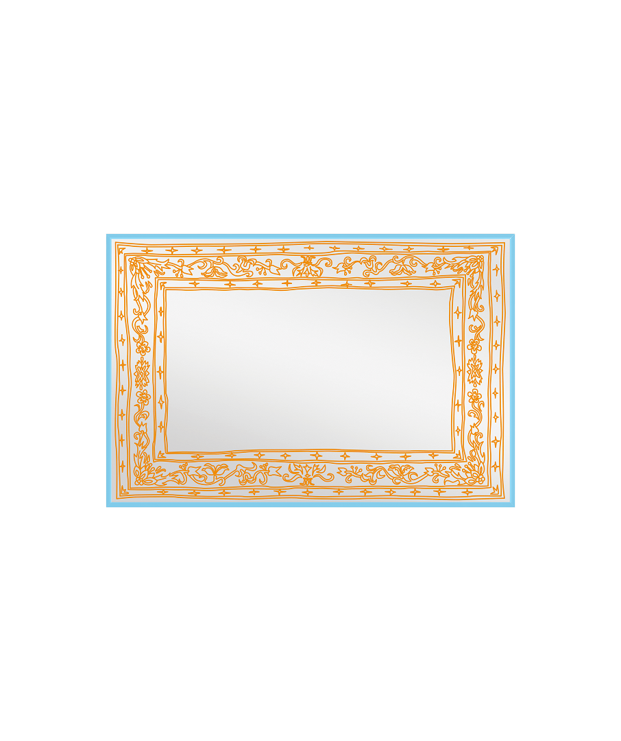 Doodle Persian Mirror Orange