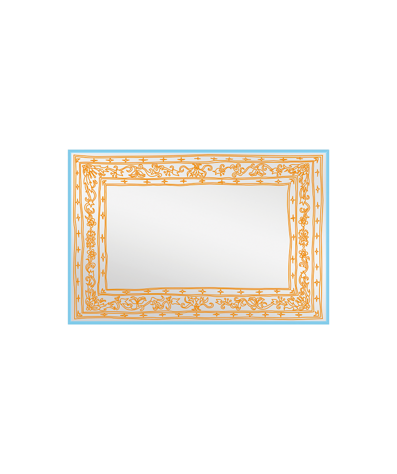 Doodle Persian Mirror Orange