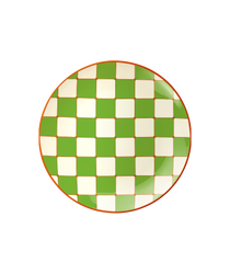 Checkerboard Plate Green