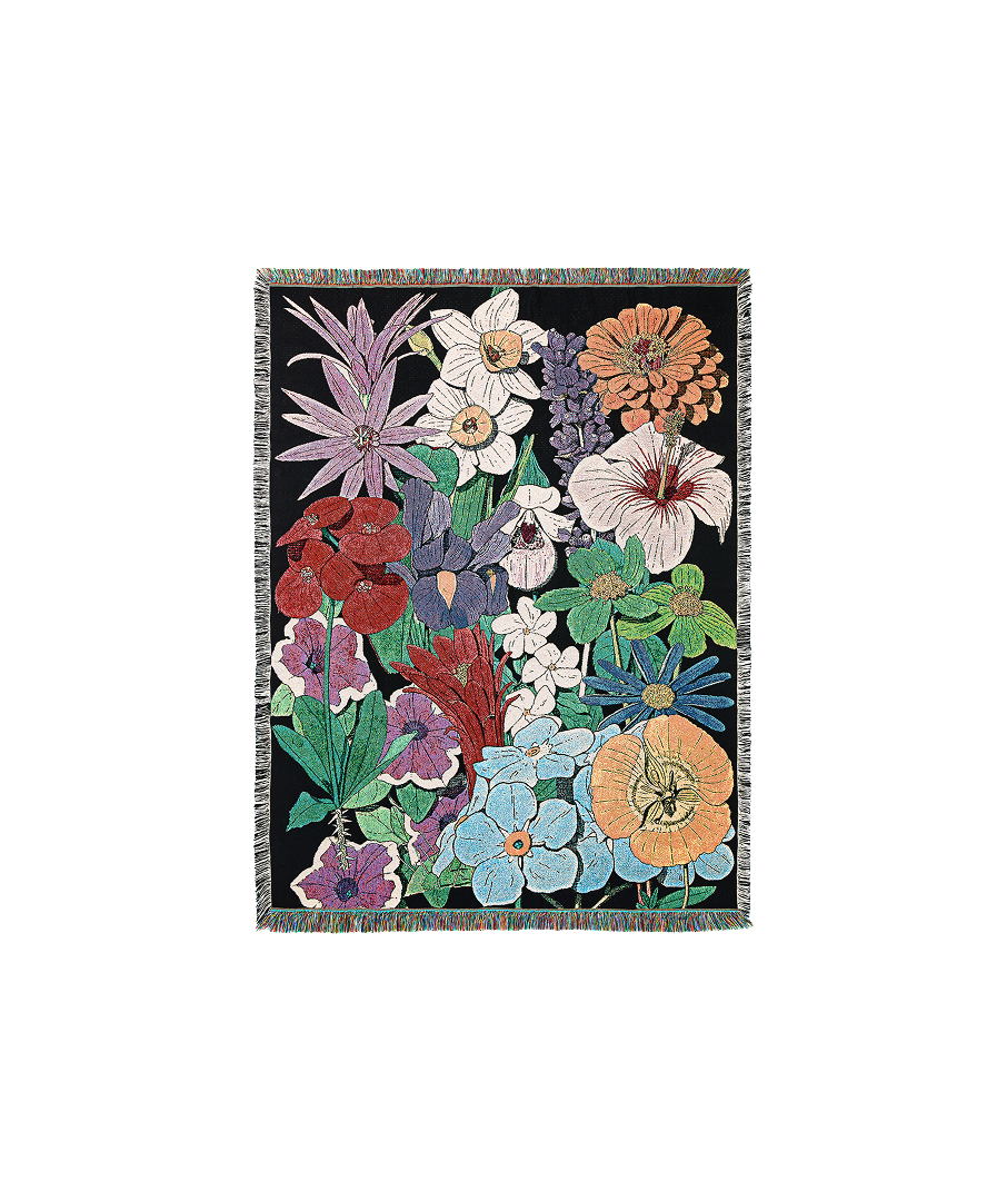 [WWF X SAY TOUCHÉ] Woven Blanket by Thibaud Hérem (Flower)