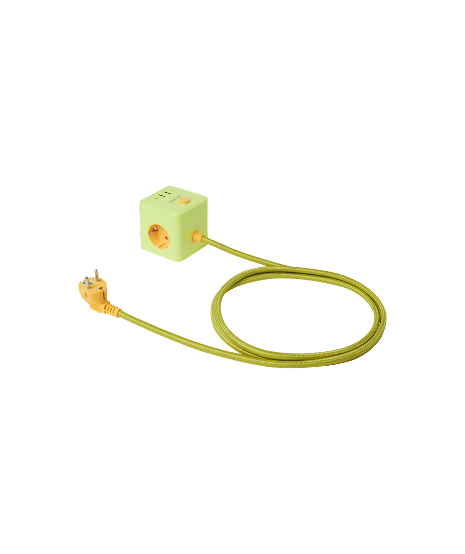 Cube Multi Plug Pastel Green
