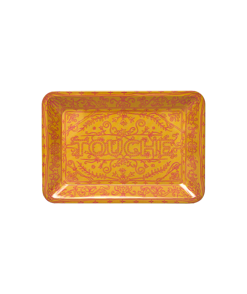 Doodle Persian Tray Yellow