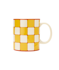 Checkerboard Mug Yellow