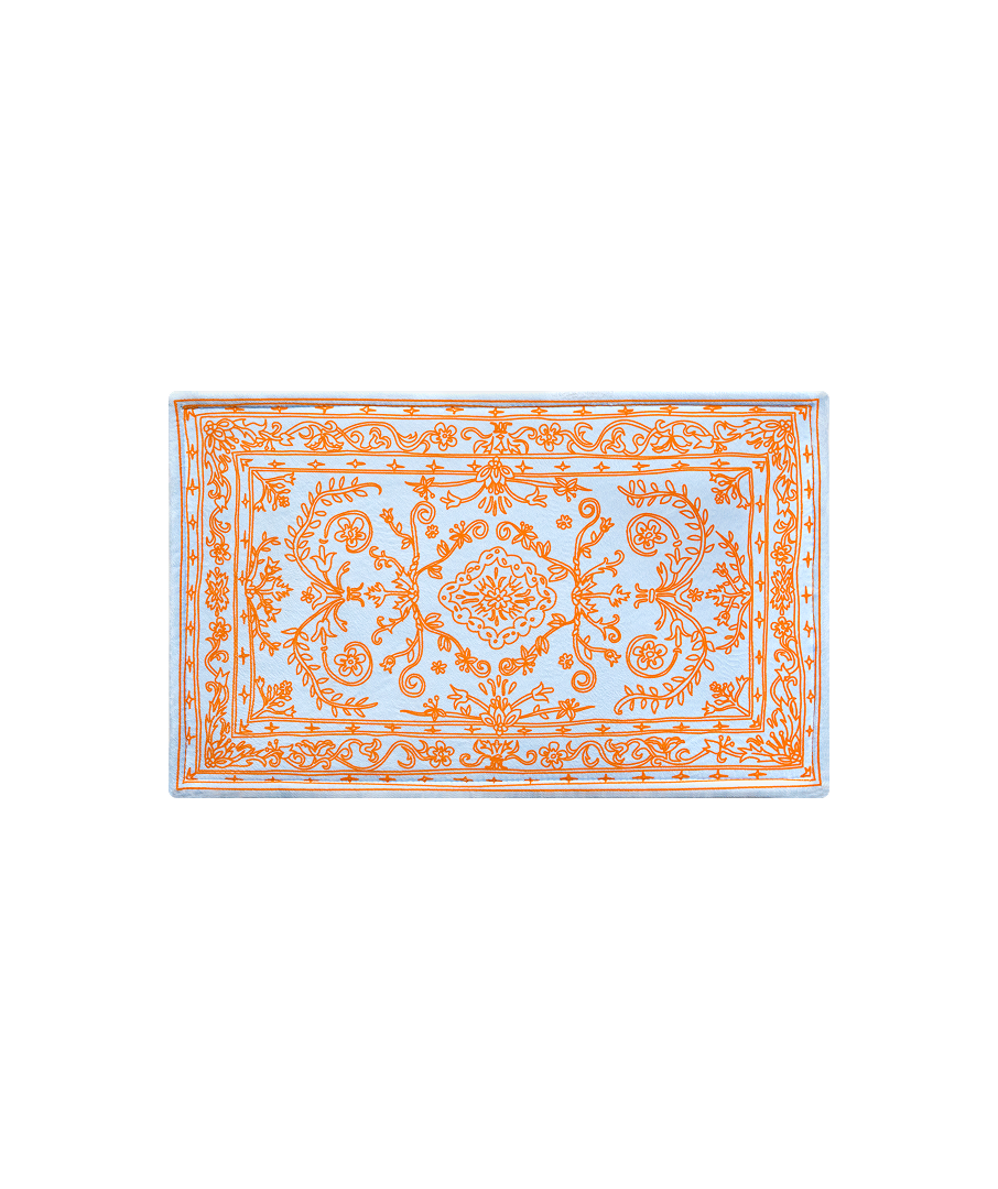 Doodle Persian Rug A-type Sky Blue