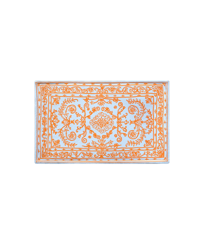 Doodle Persian Rug A-type Sky Blue