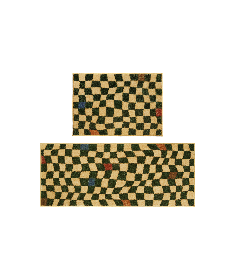 Checkerboard Mat Green 2sizes