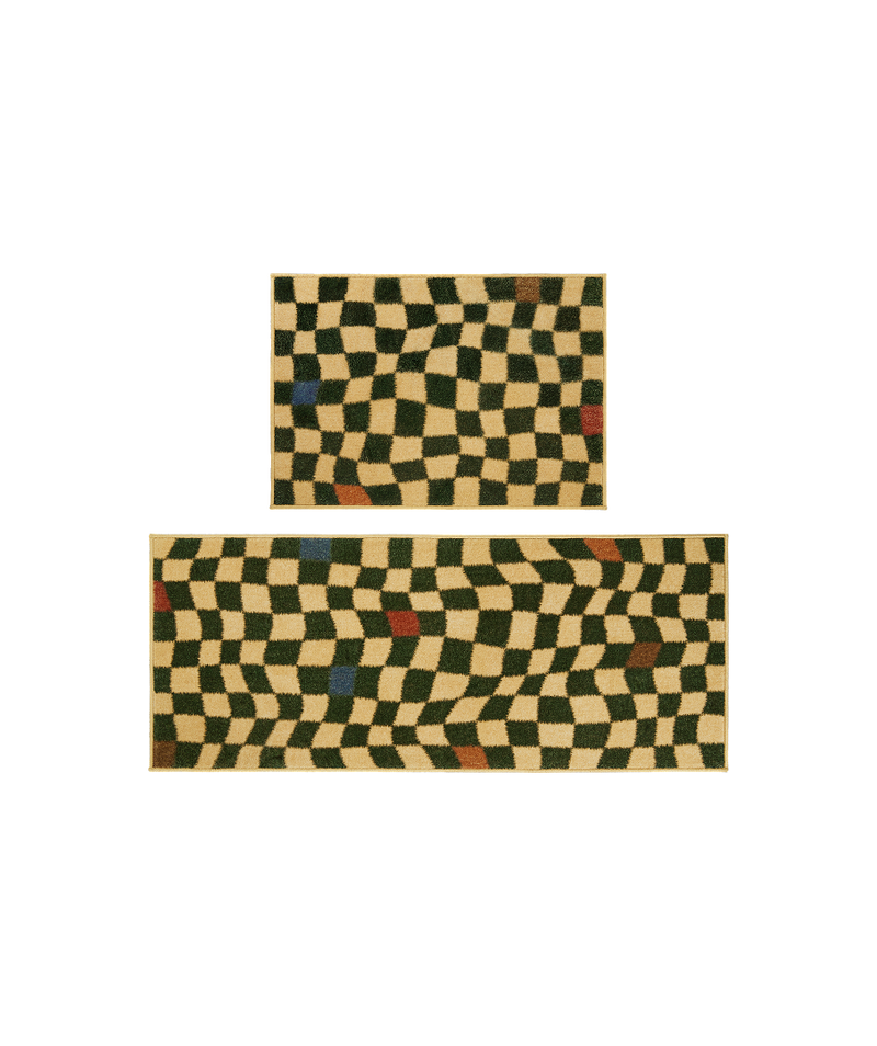 Checkerboard Mat Green 2sizes