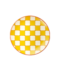 Checkerboard Plate Yellow