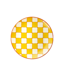 Checkerboard Plate Yellow