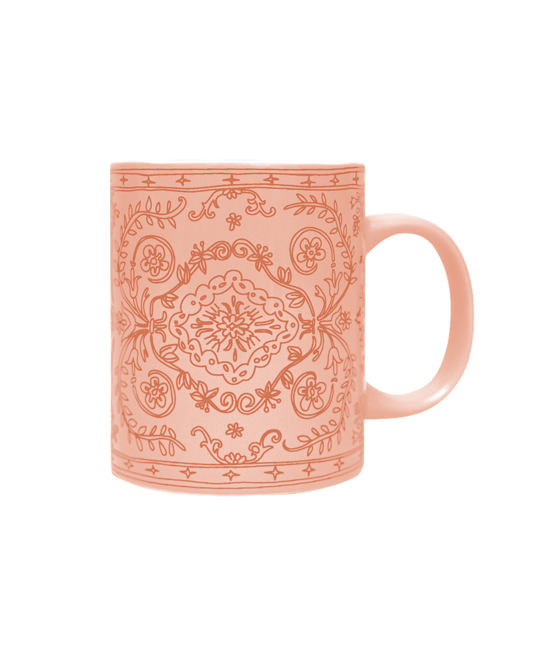 Doodle Persian Mug Peach
