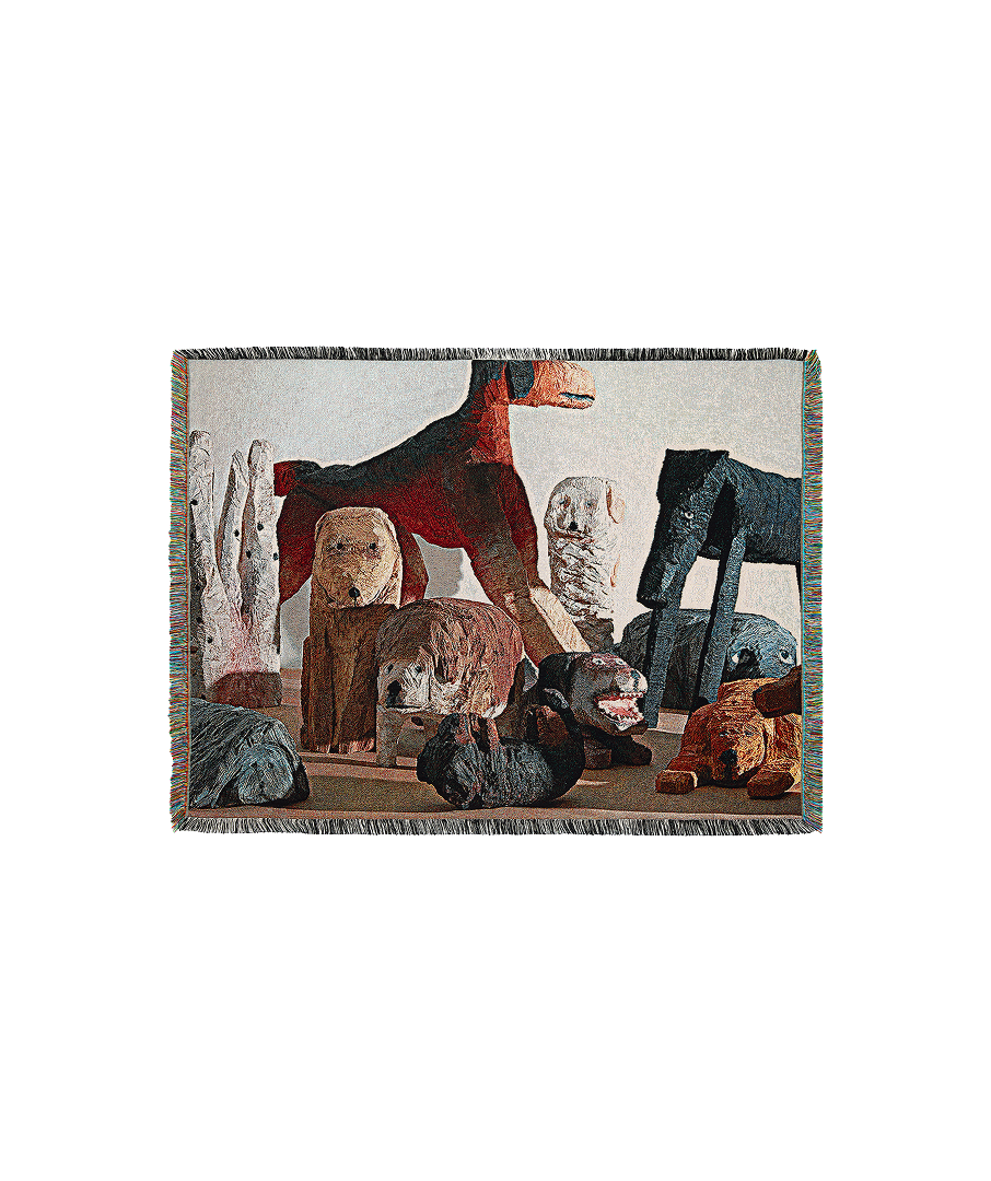 [WWF X SAY TOUCHÉ] Woven Blanket by Nicolas Jullien (Dog)