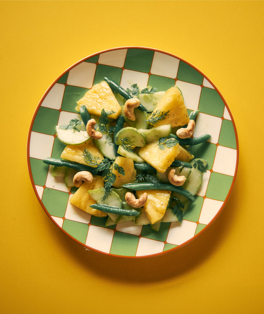 Checkerboard Plate Green