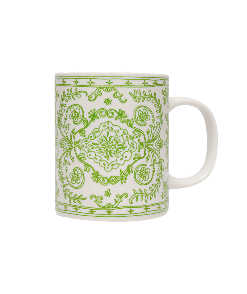 Doodle Persian Mug Green