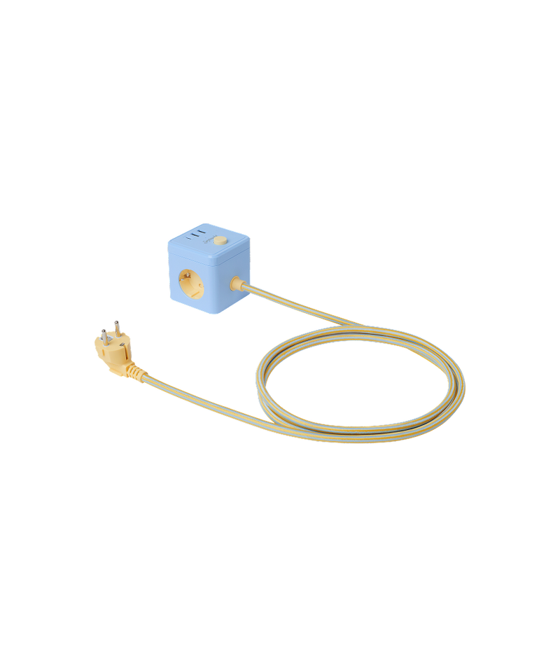 Cube Multi Plug Pastel Blue