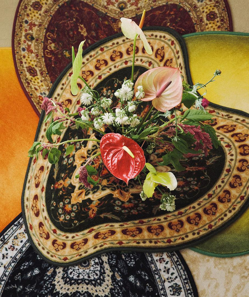 Liquified Persian Rug Green 3sizes