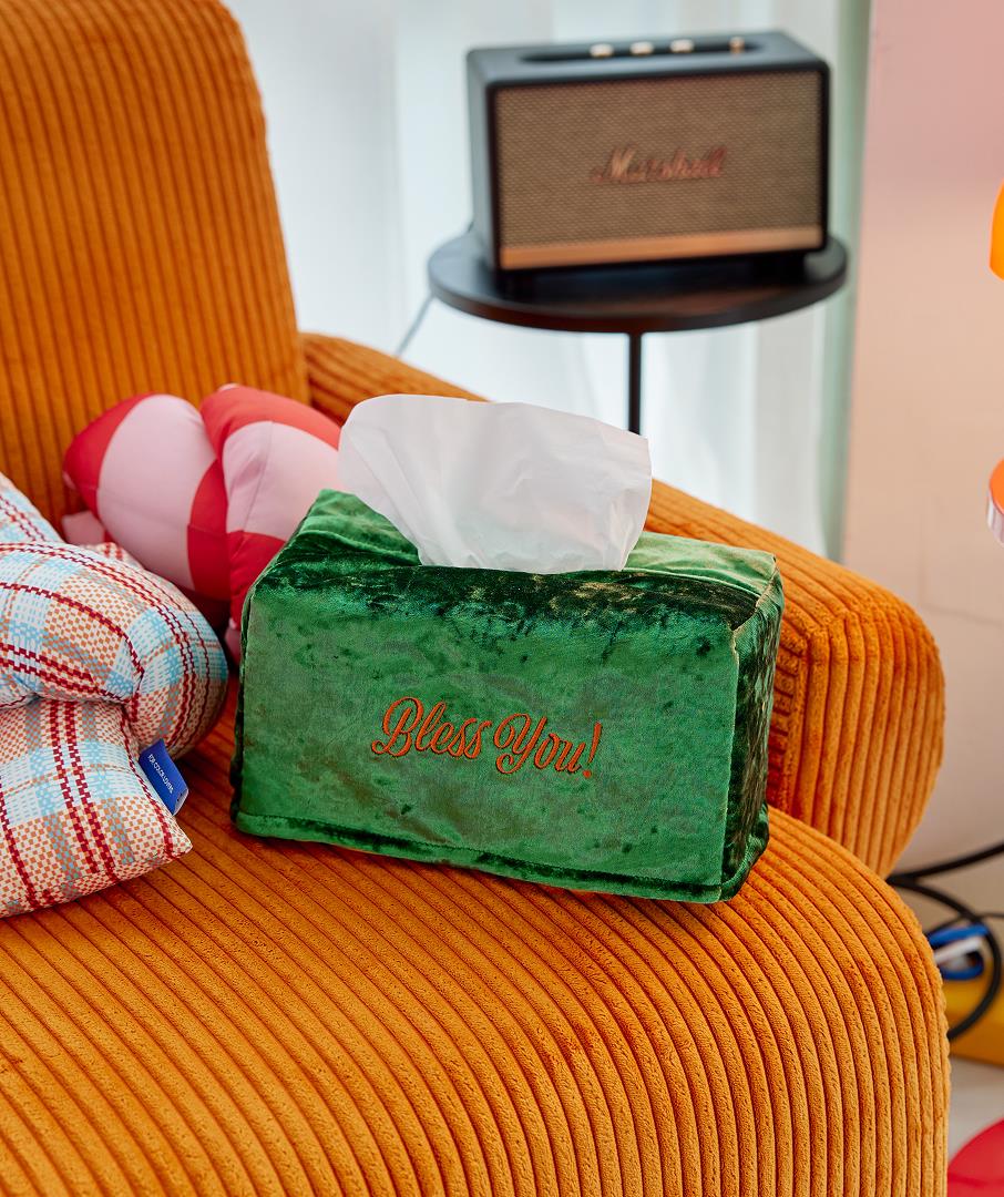 Velvet Tissue Case Green