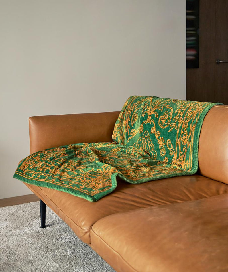 Doodle Persian Blanket Green