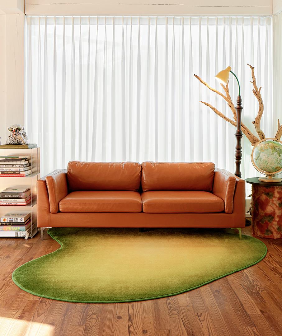 Liquified Gradient Rug Green 3sizes