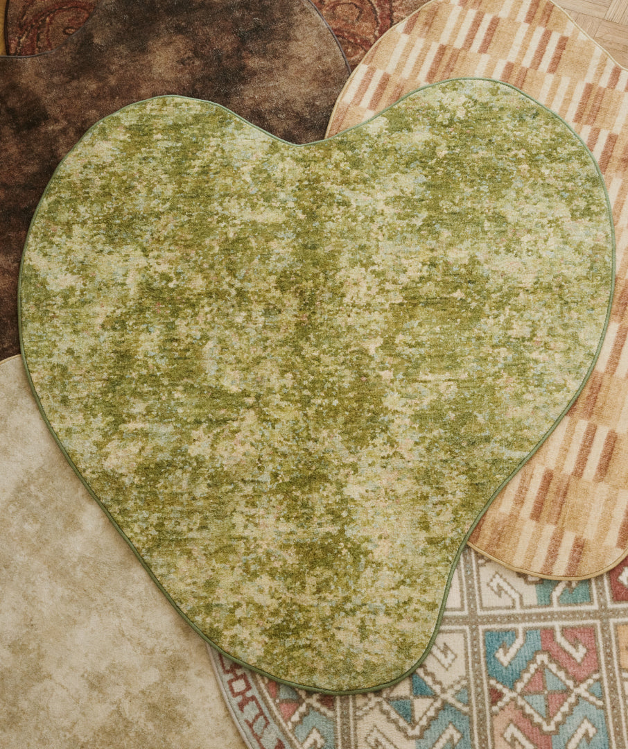 Liquified Patina Rug Green 3sizes