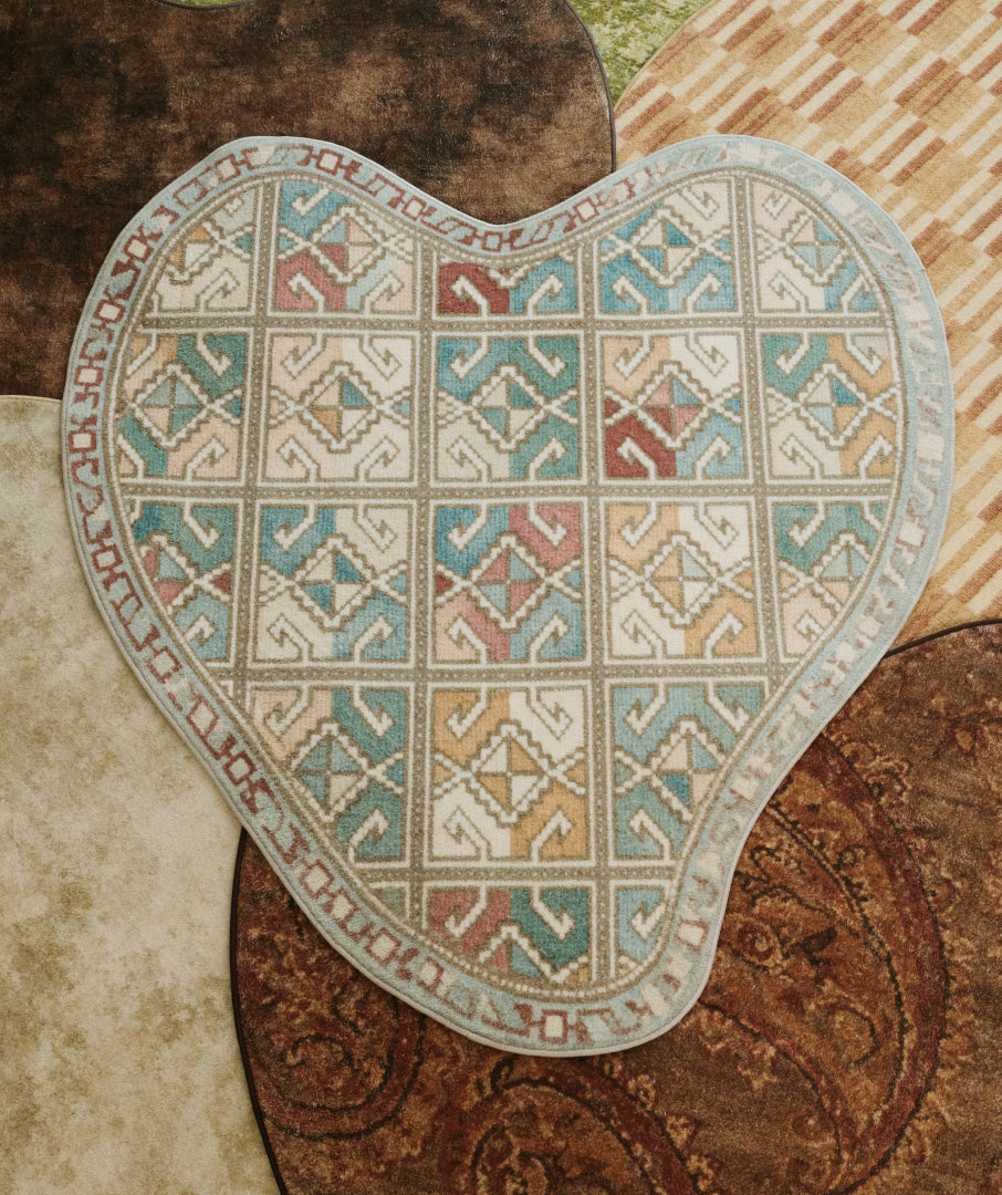 Liquified Ethnic Rug Ivory 3sizes