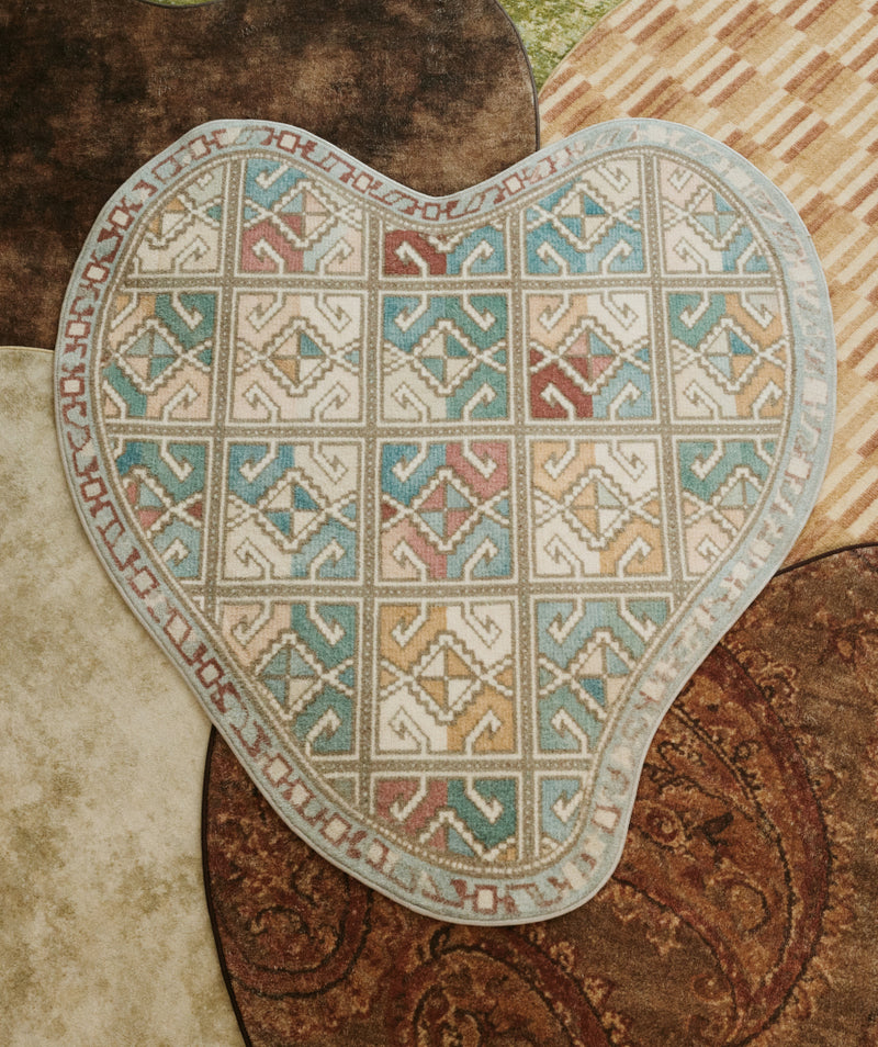 Liquified Ethnic Rug Ivory 3sizes