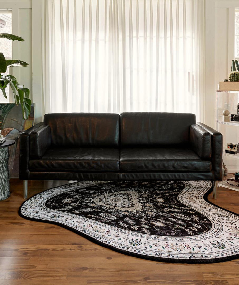 Liquified Persian Rug Black 3sizes