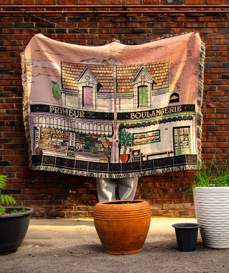 [WWF X SAY TOUCHÉ] Woven Blanket by Thibaud Hérem (Building)