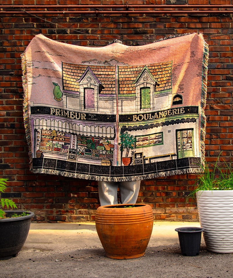 [WWF X SAY TOUCHÉ] Woven Blanket by Thibaud Hérem (Building)