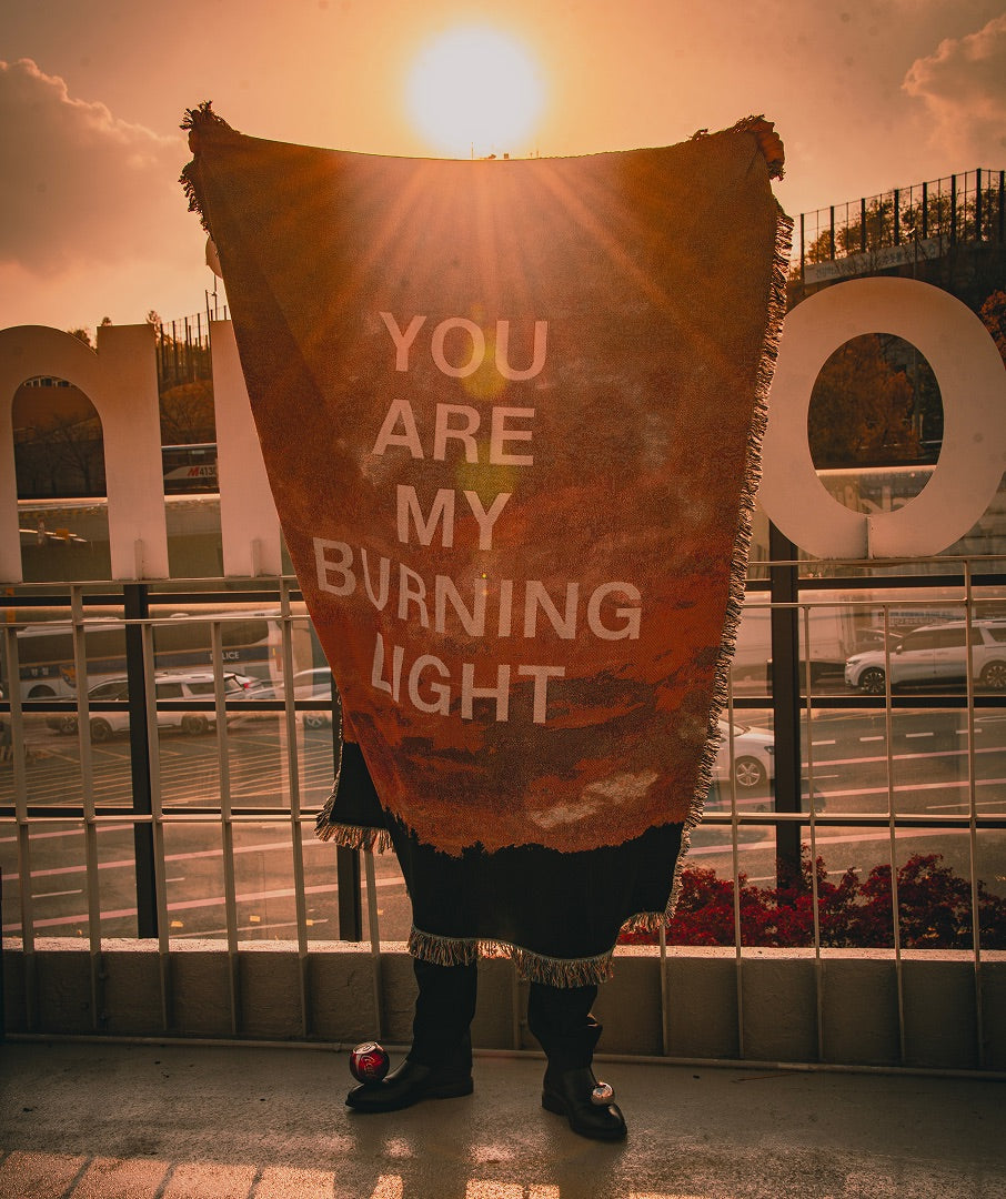 [WWF X SAY TOUCHÉ] Woven Blanket by Wonwoo Lee (Sunset)