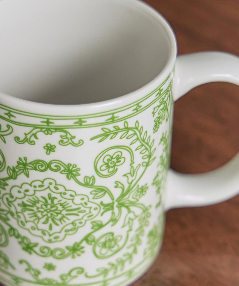 Doodle Persian Mug Green