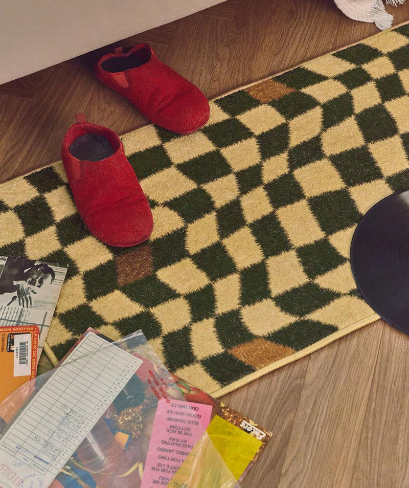 Checkerboard Mat Green 2sizes
