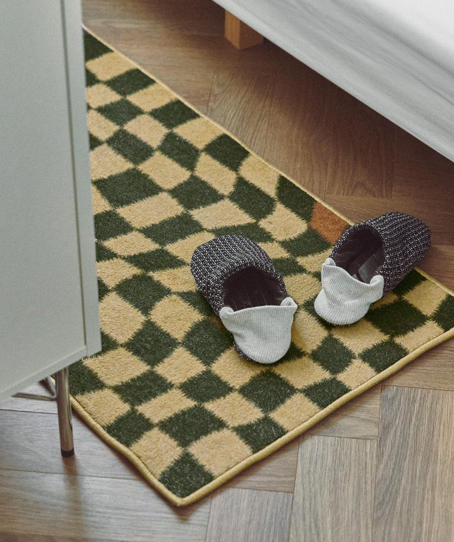 Checkerboard Mat Green 2sizes
