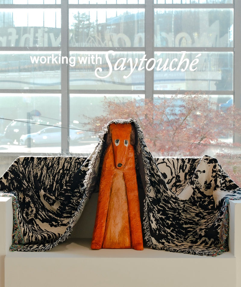 [WWF X SAY TOUCHÉ] Woven Blanket by Nicolas Jullien (Black)