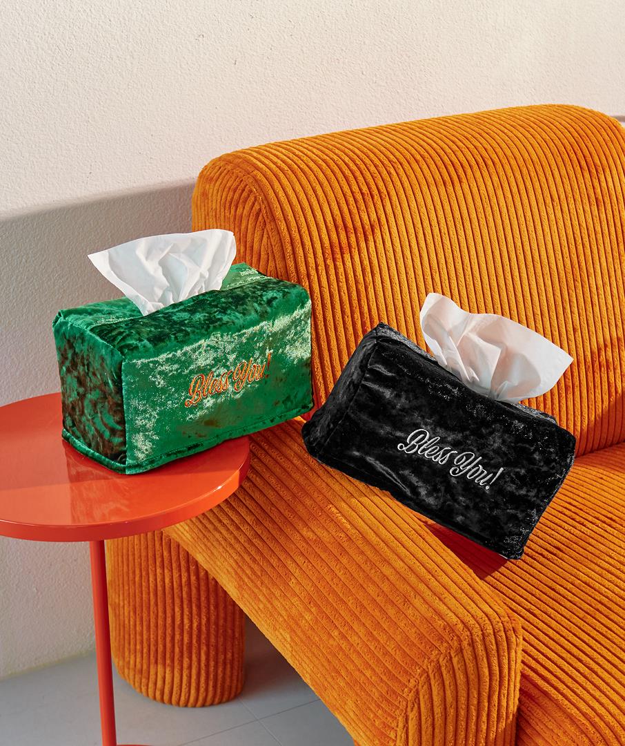 Velvet Tissue Case Green