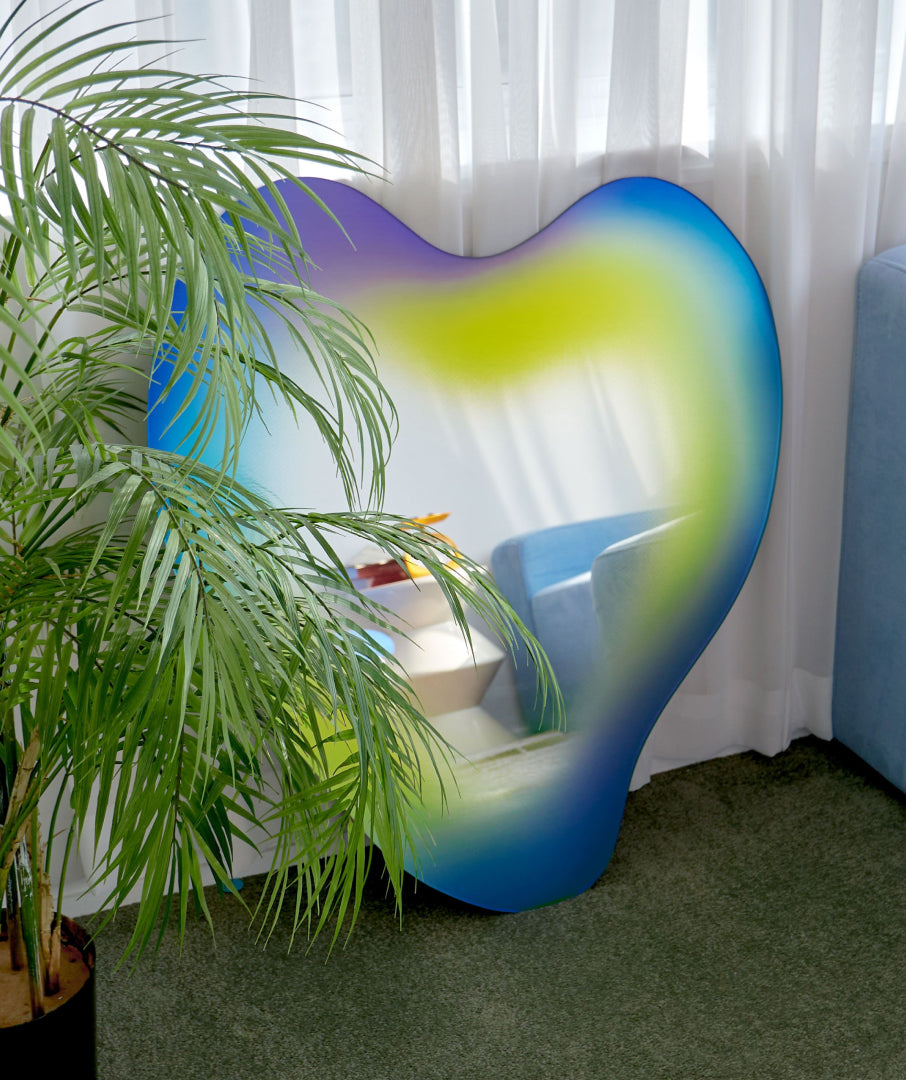 Liquified Gradient Mirror Blue