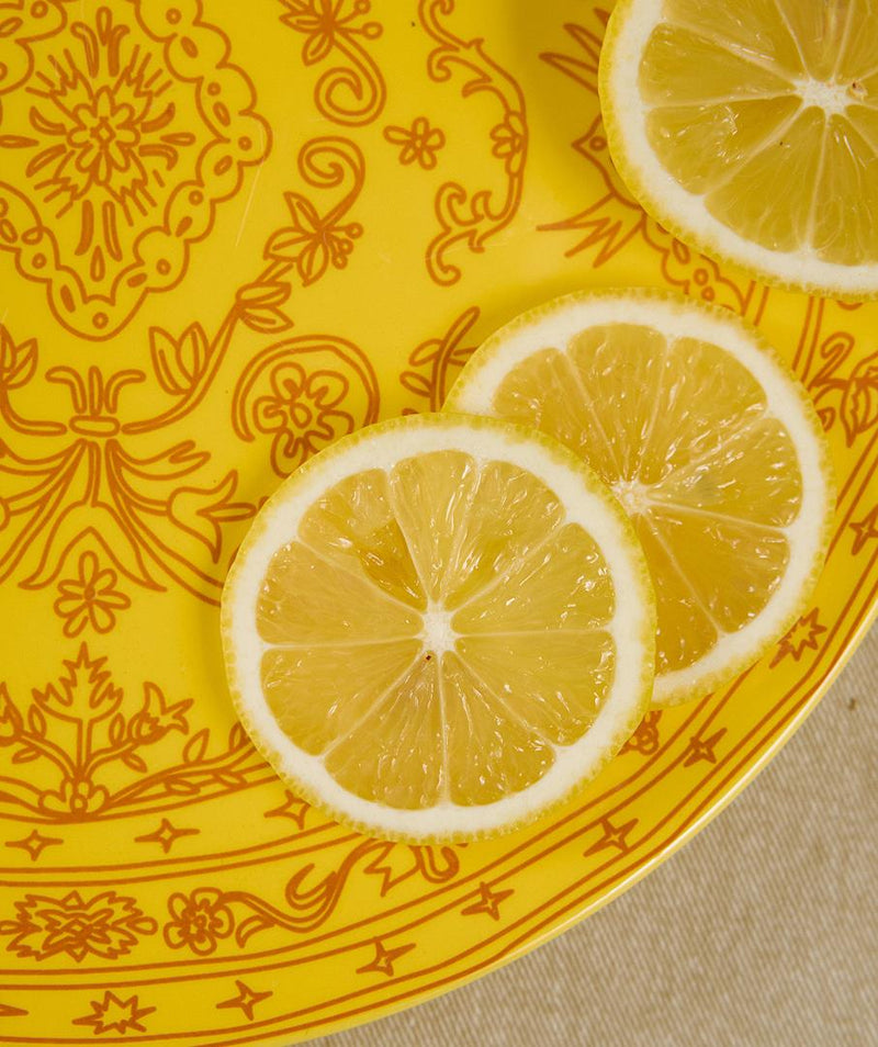 Doodle Persian Plate Yellow