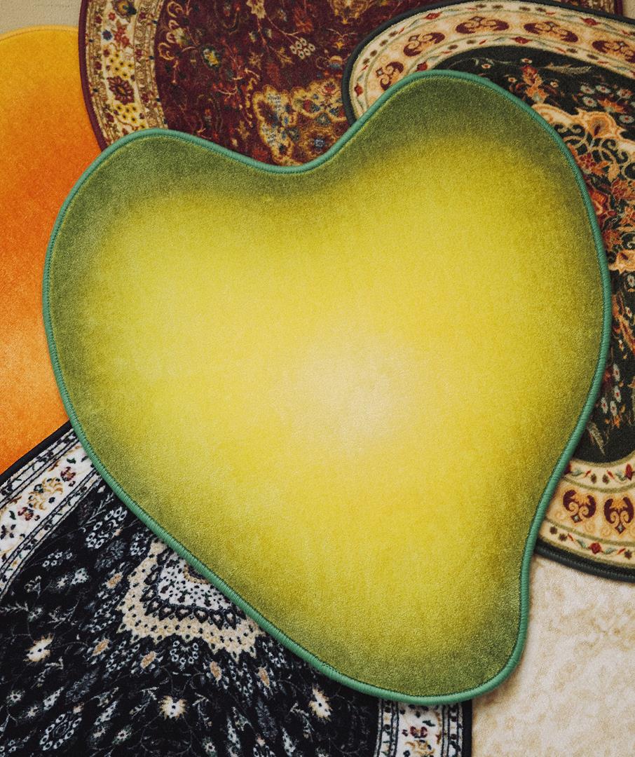 Liquified Gradient Rug Green 3sizes
