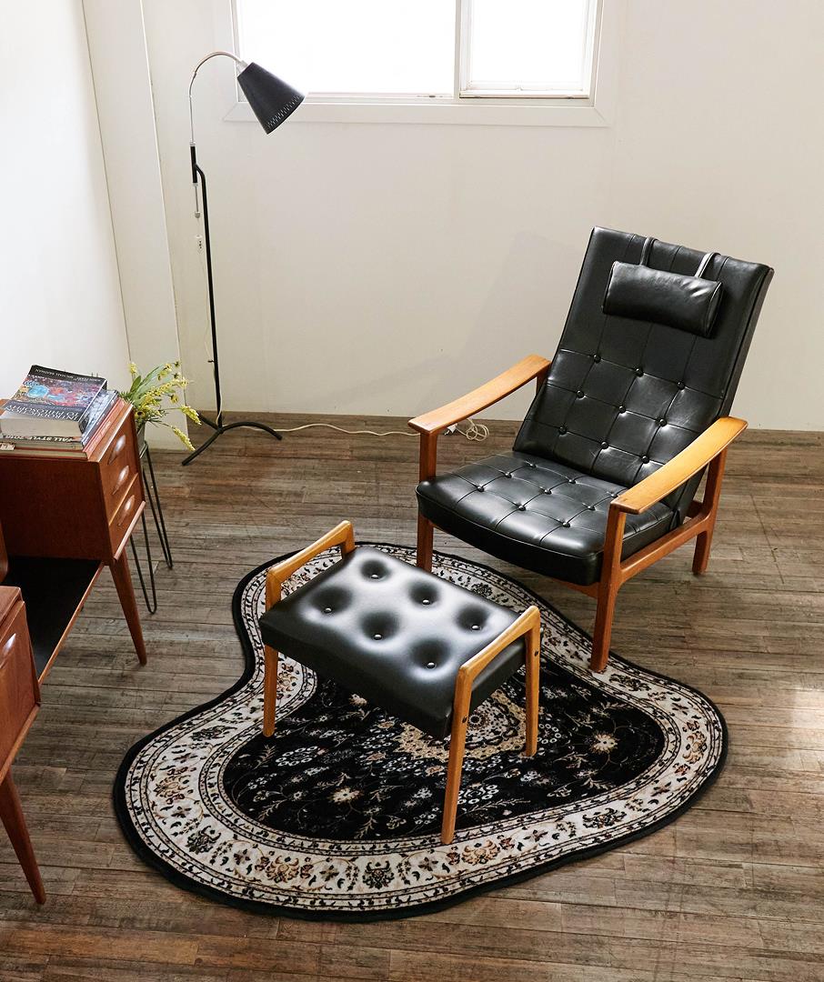 Liquified Persian Rug Black 3sizes