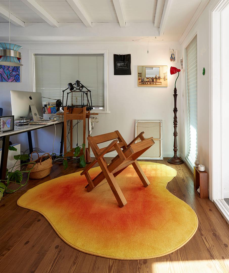 Liquified Gradient Rug Yellow 3sizes