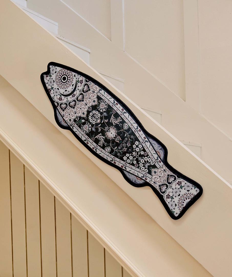 Lucky Persian Ornament Rug Black