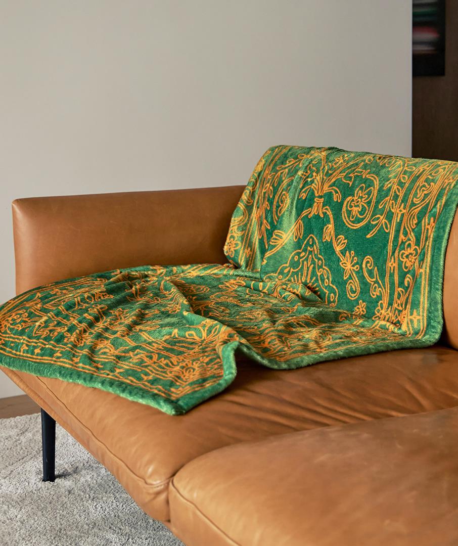 Doodle Persian Blanket Ivory