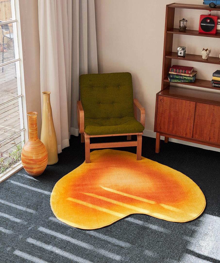 Liquified Gradient Rug Yellow 3sizes
